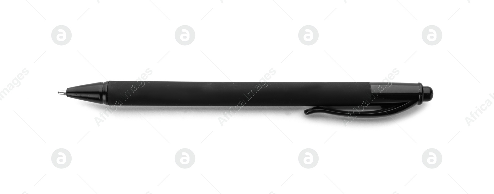 Photo of Pen on white background. Stationery for school