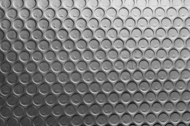 Photo of Texture of bubble wrap as background, top view