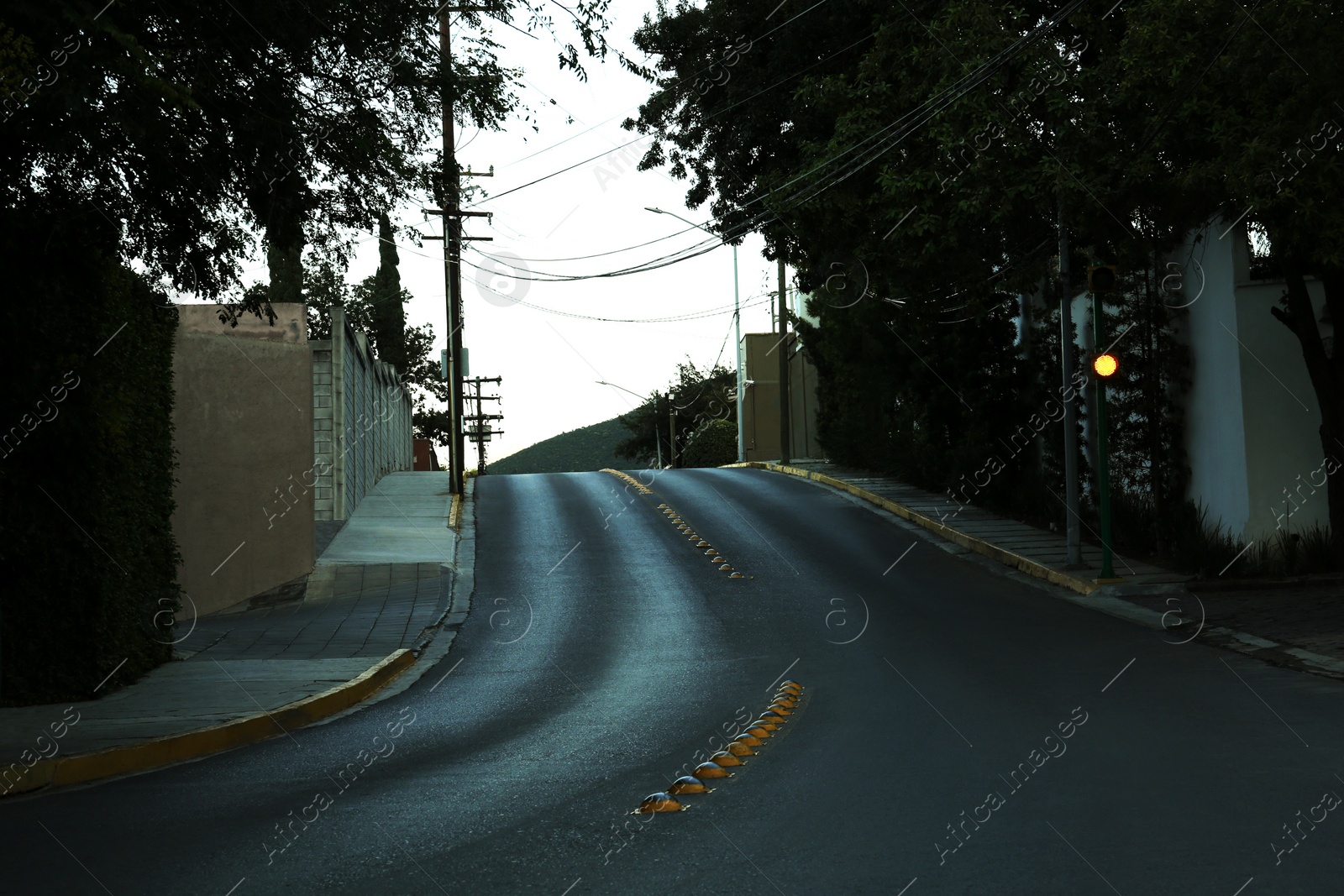 Photo of Beautiful view of asphalt road in city