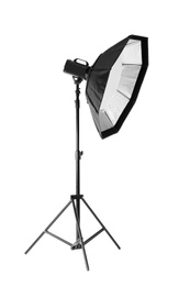 Photo of Studio lighting on white background. Food photography