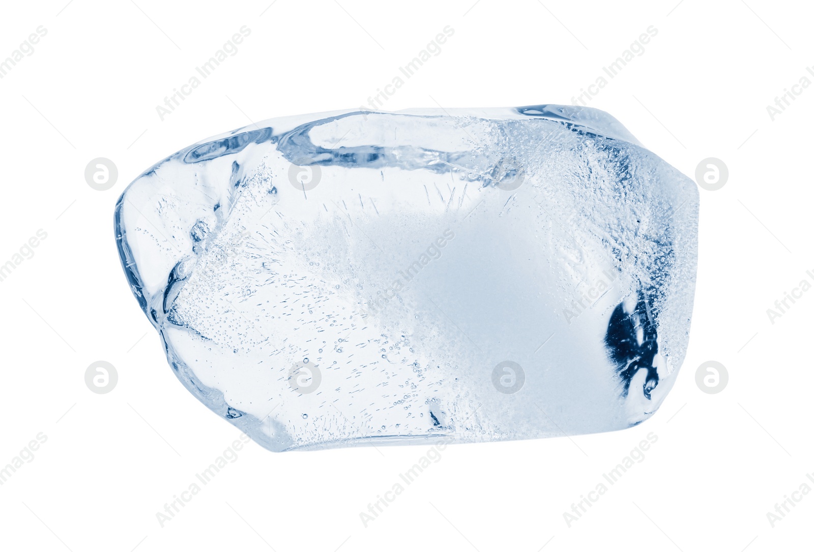 Photo of Piece of clear ice isolated on white