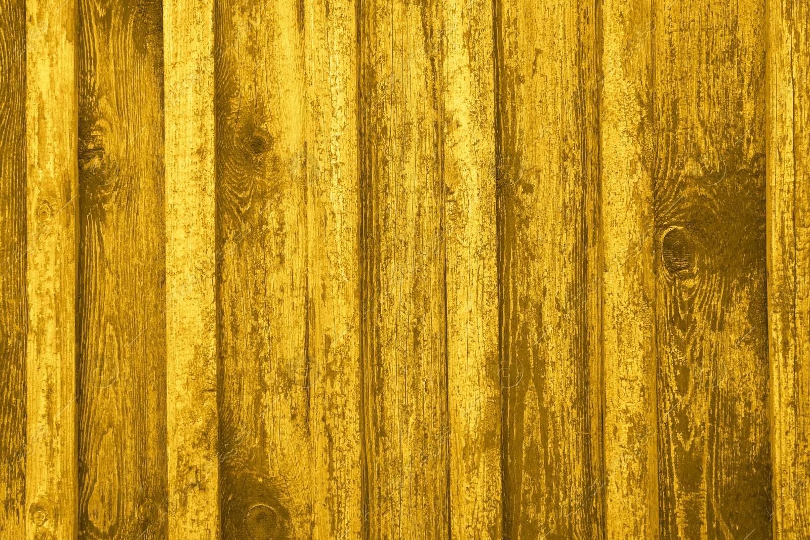 Image of Yellow wooden surface as background, top view