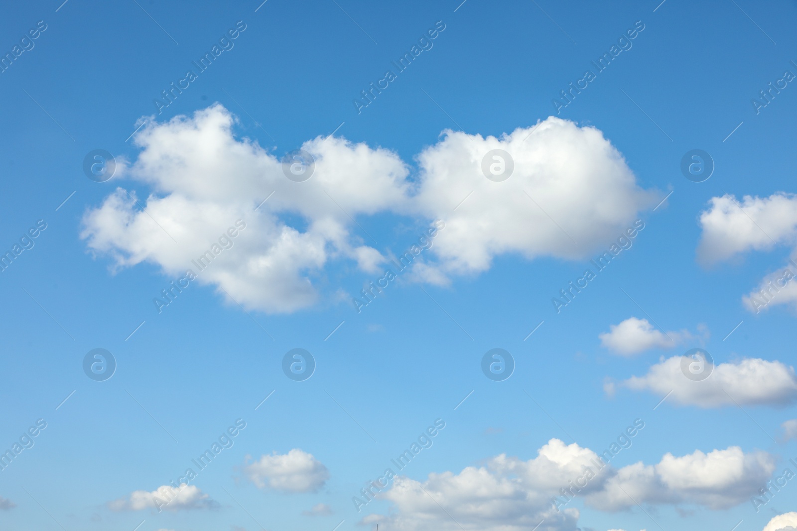 Photo of Picturesque view of blue sky with white clouds on sunny day