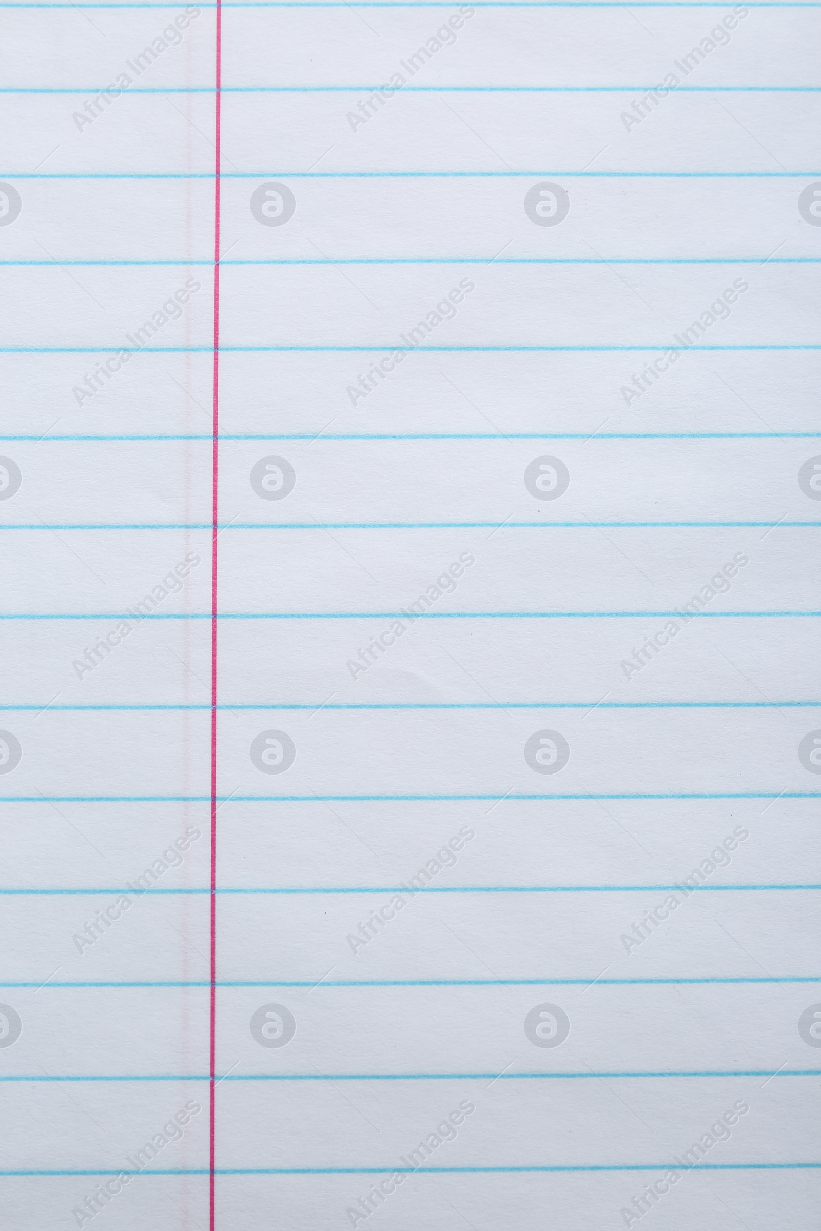 Photo of Lined notebook sheet as background, top view