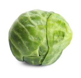 Photo of Fresh tasty Brussels sprout isolated on white