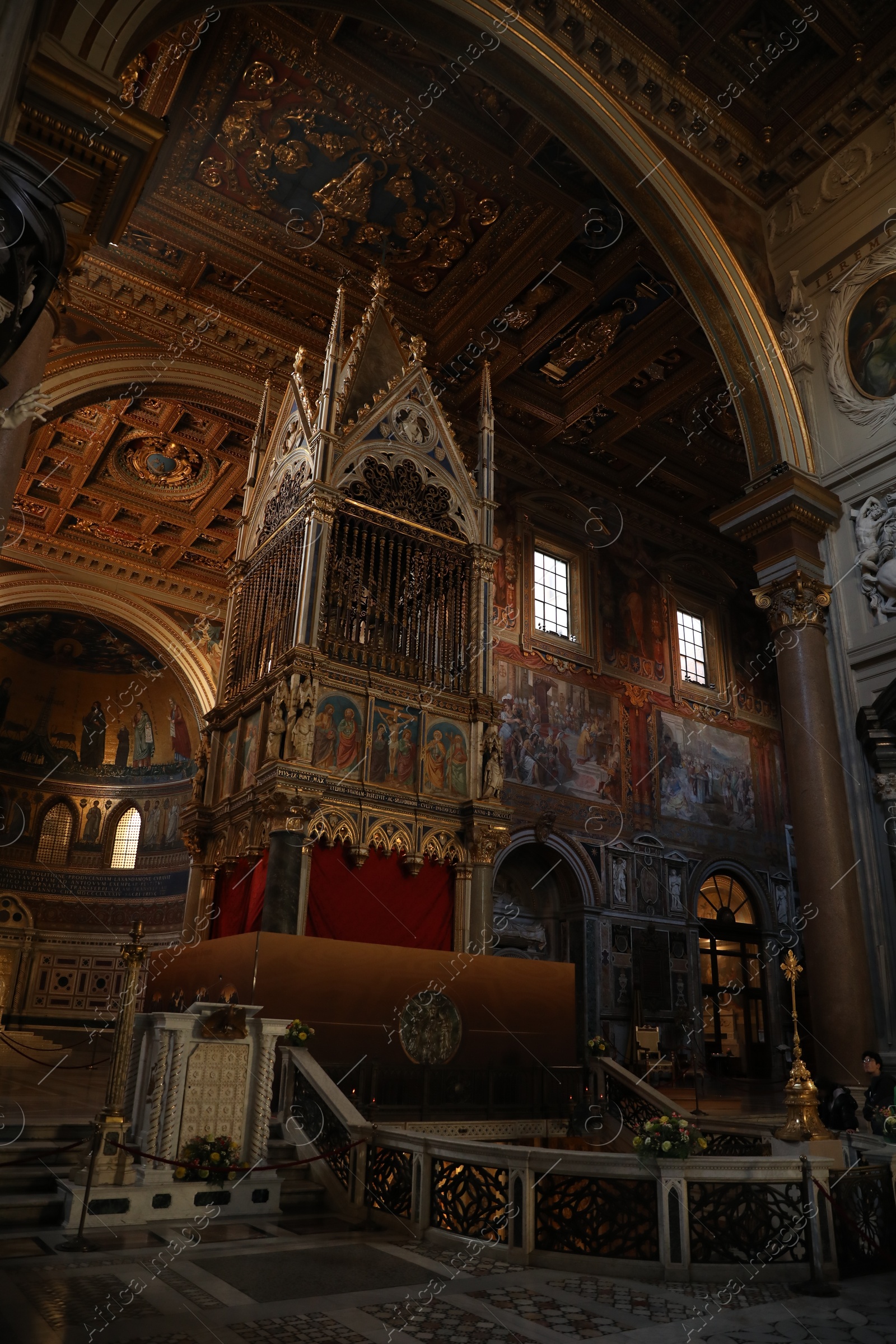 Photo of ROME, ITALY - FEBRUARY 2, 2024: Interior of Archbasilica in Basilica of St. John Lateran