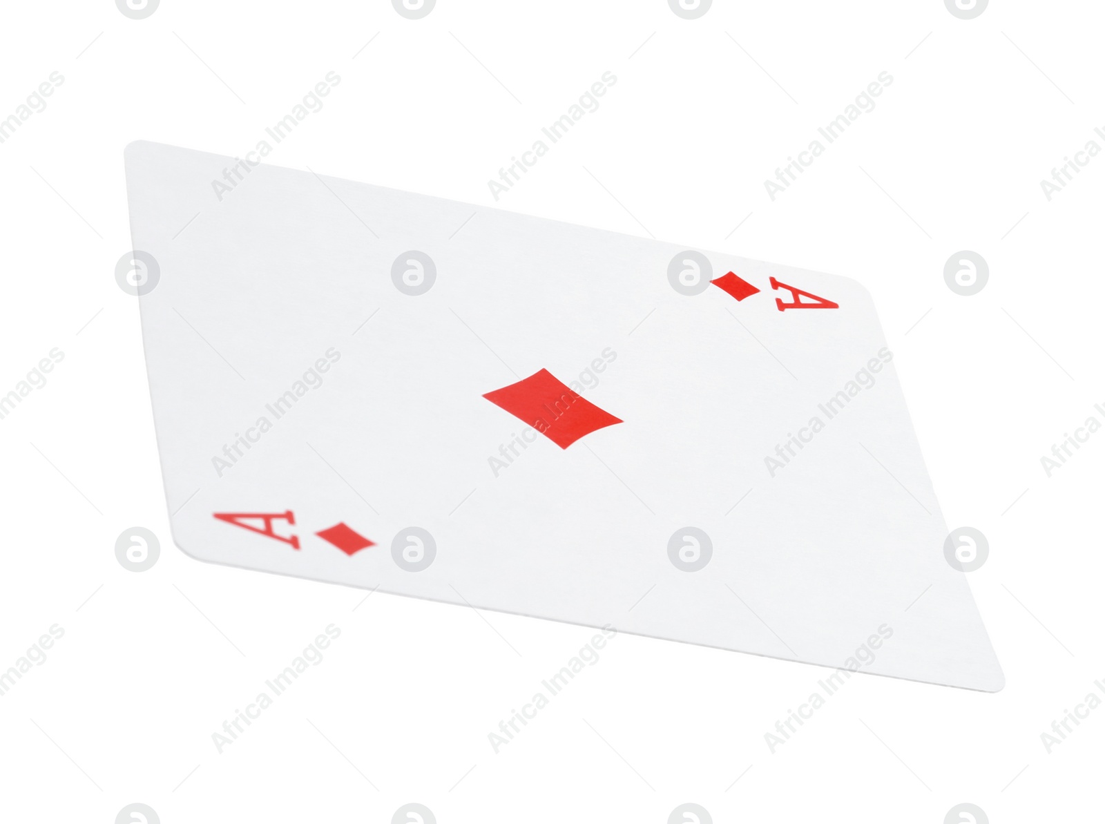 Photo of Playing card isolated on white. Poker game