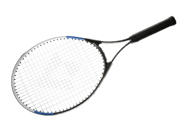 Tennis racket isolated on white. Sports equipment