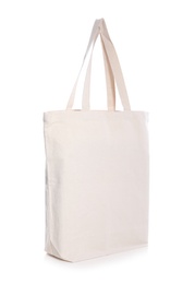 Photo of Eco bag on white background. Mock up for design