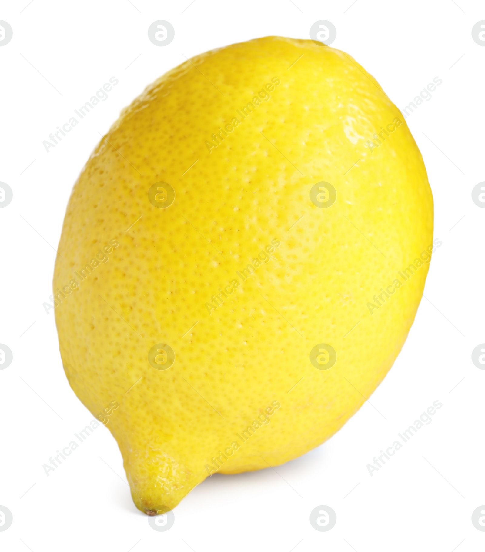 Photo of Fresh lemon isolated on white. Citrus fruit