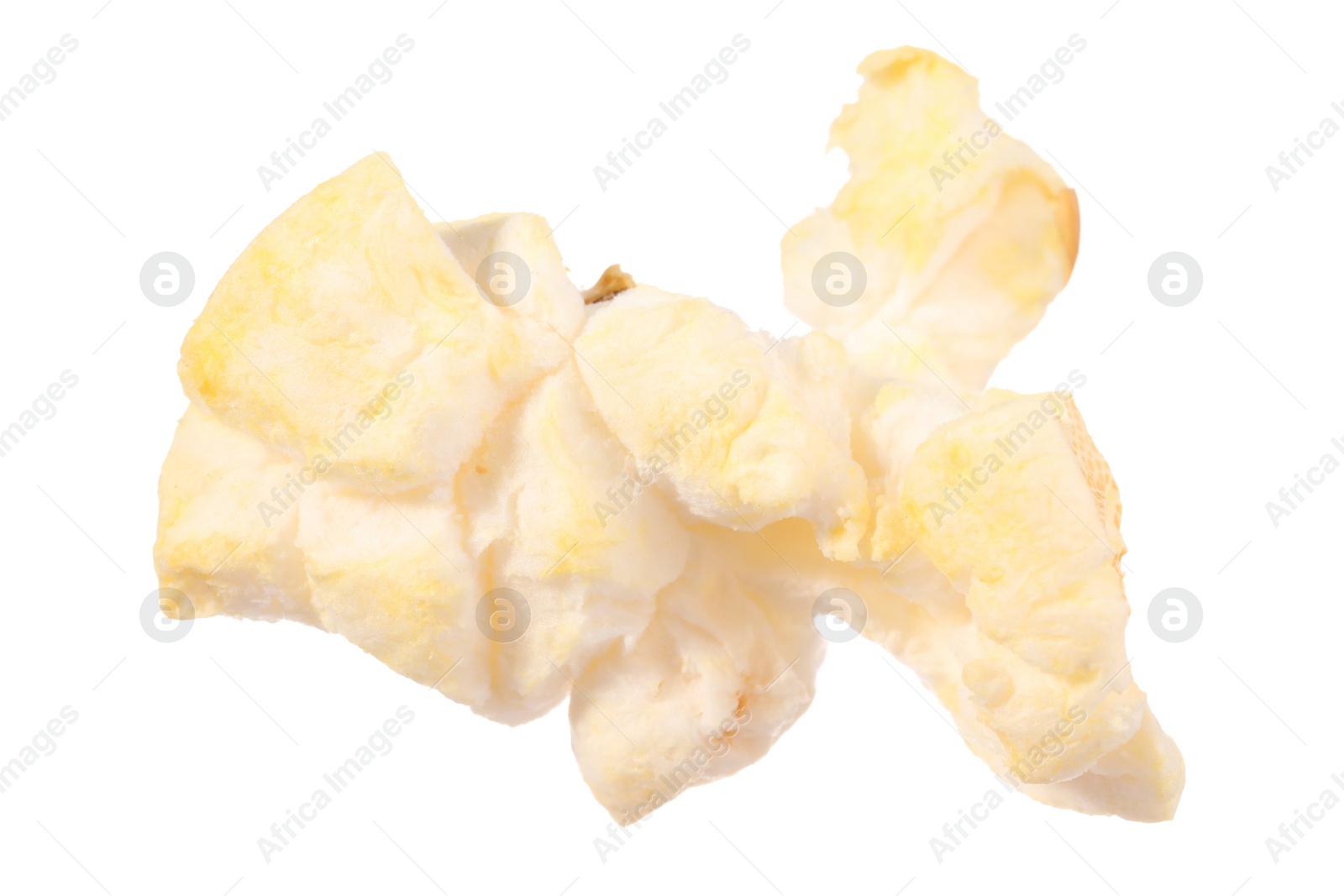 Photo of Kernel of tasty fresh popcorn isolated on white