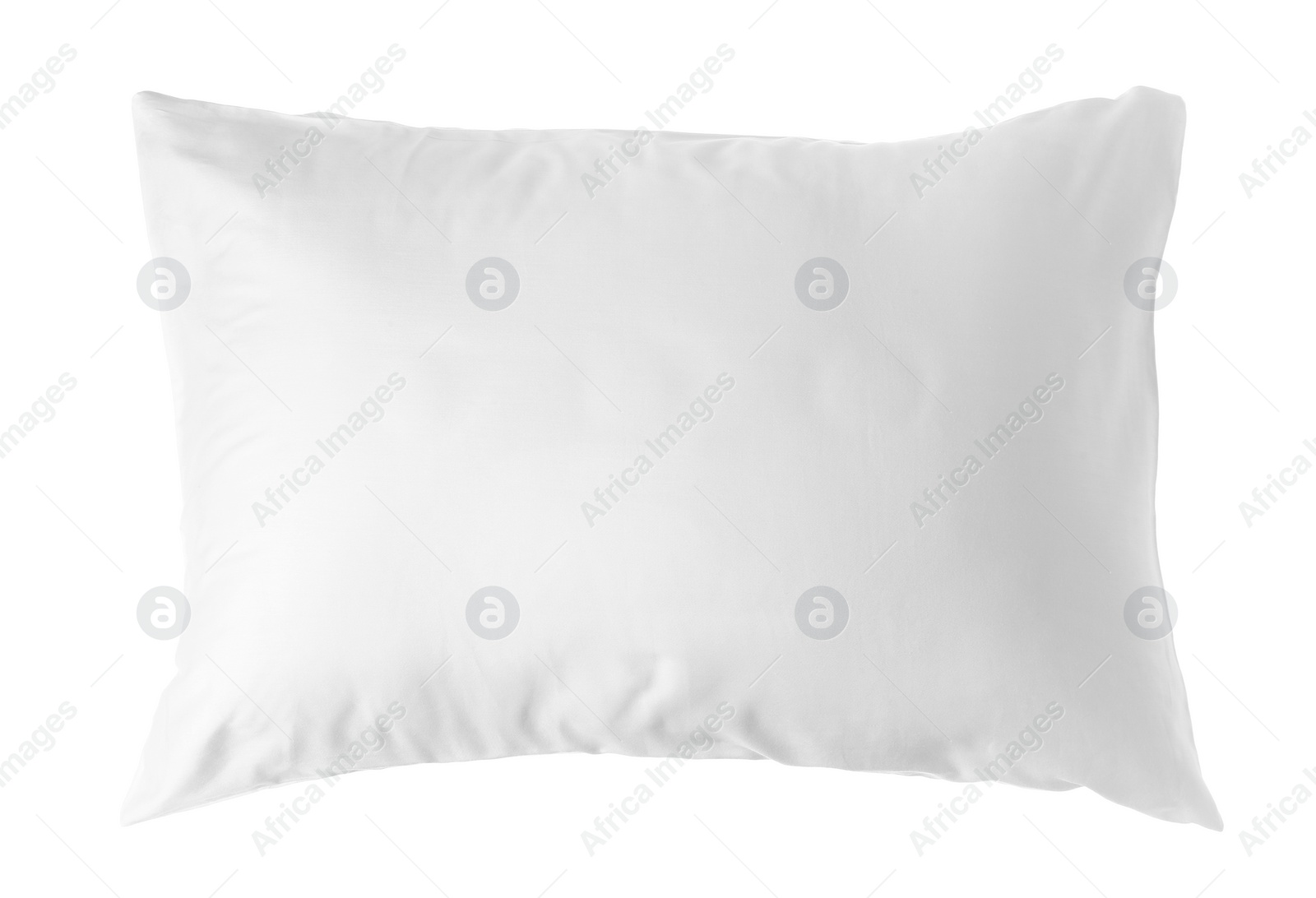 Photo of Blank soft pillow on white background