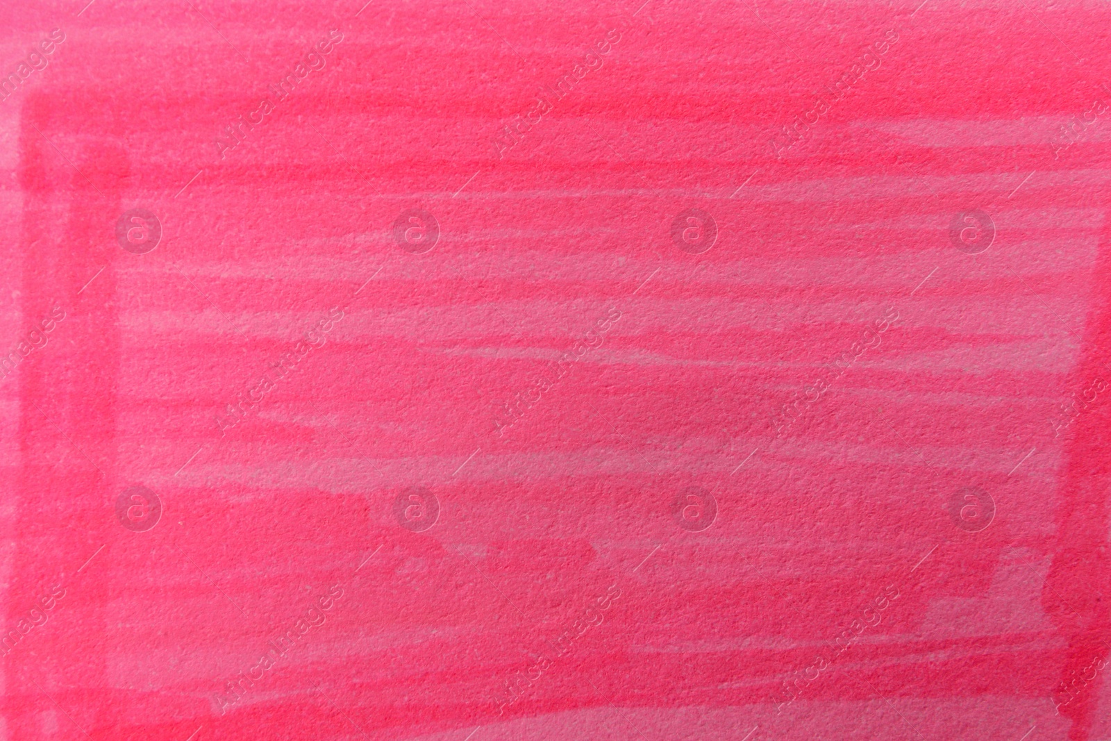 Photo of Abstract painting drawn with pink marker as background, top view