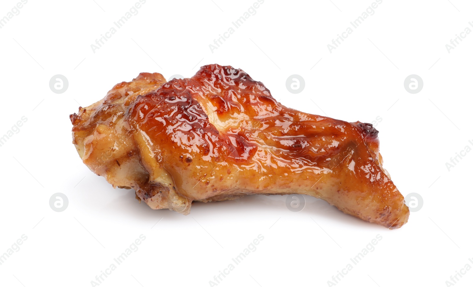 Photo of Delicious fried chicken wing isolated on white