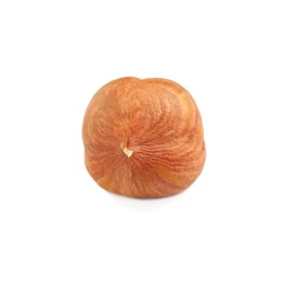 Photo of Tasty organic hazelnut on white background. Healthy snack