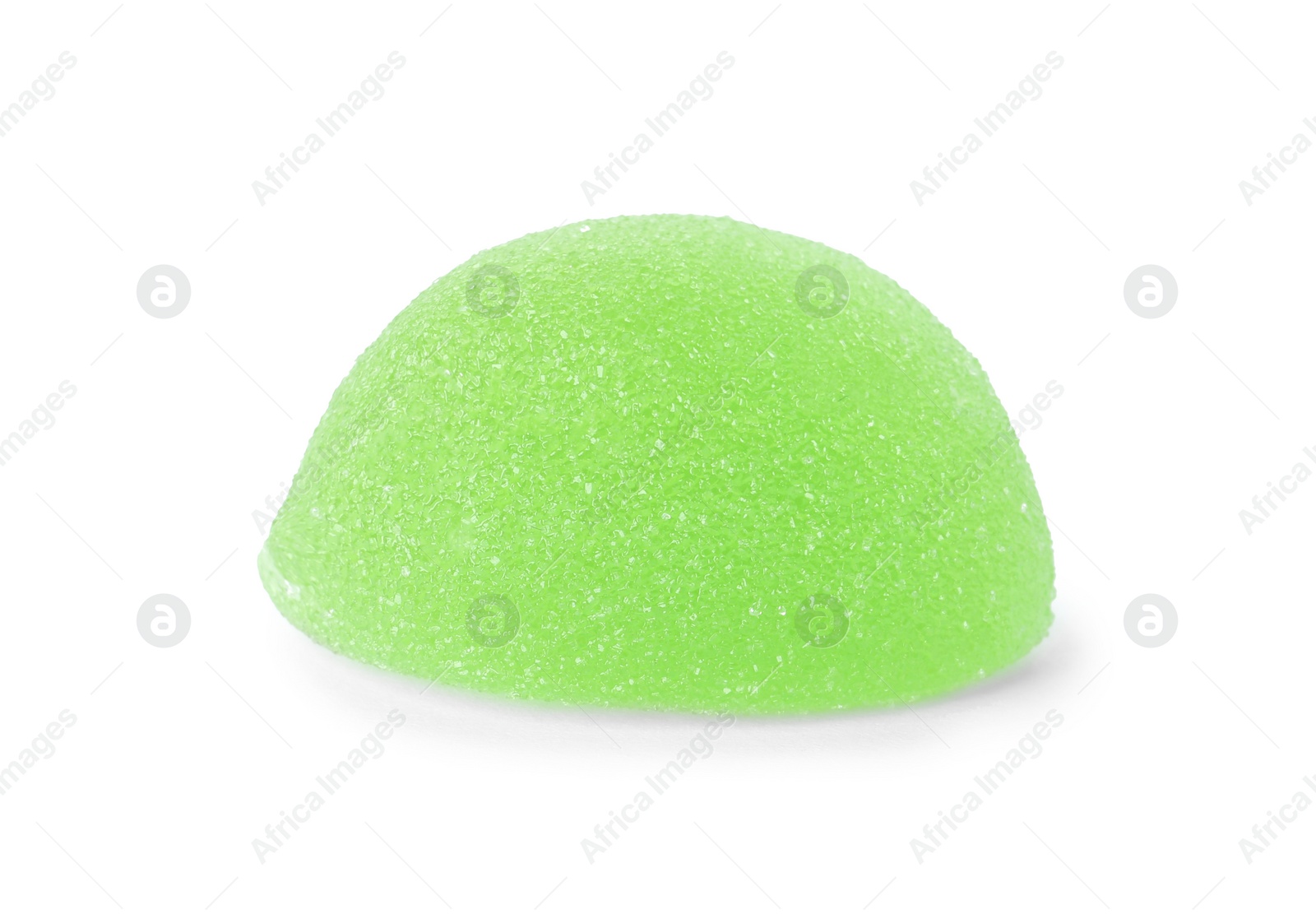 Photo of Bright delicious jelly candy on white background