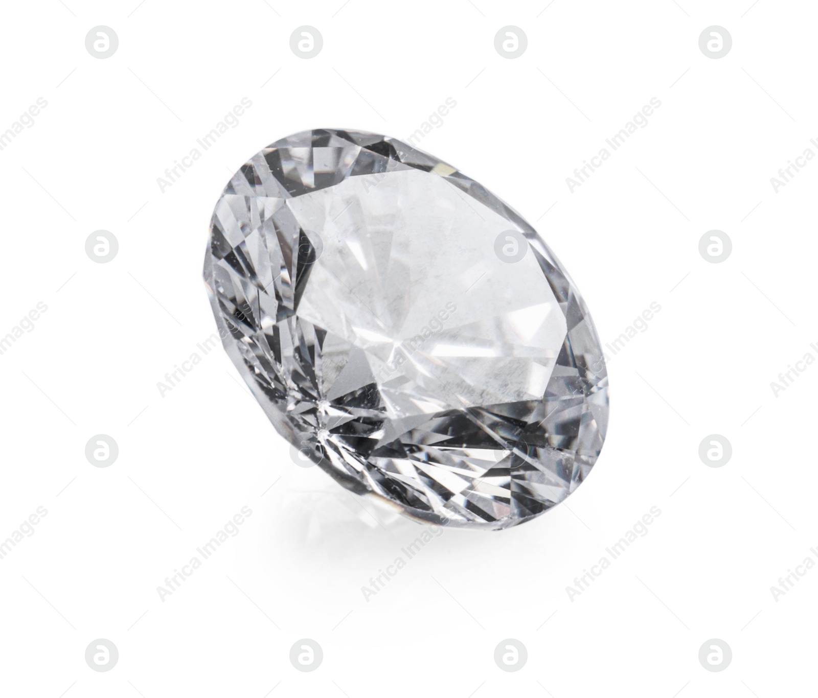 Photo of One beautiful shiny diamond isolated on white