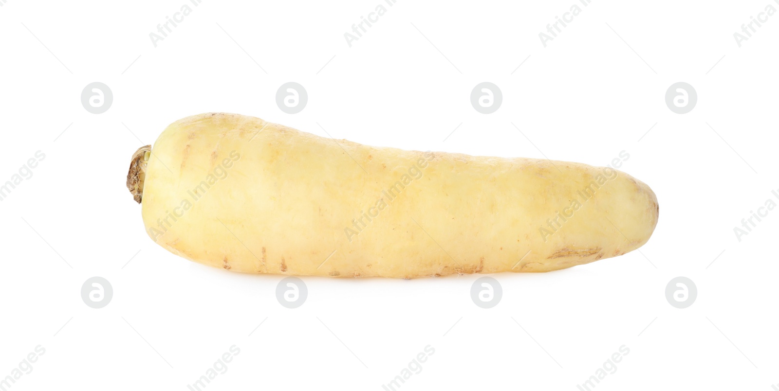 Photo of Whole fresh raw carrot isolated on white