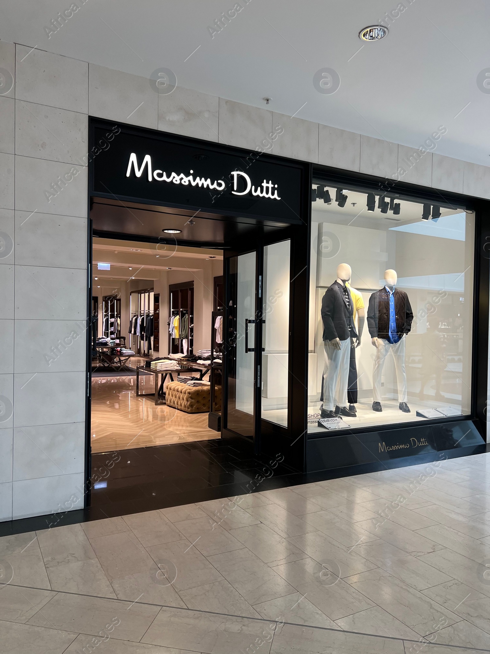 Photo of WARSAW, POLAND - JULY 13, 2022: Massimo Dutti store in shopping mall