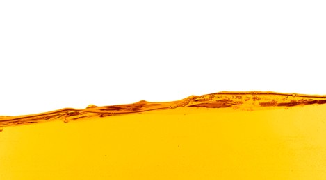 Image of Natural organic cooking oil on white background