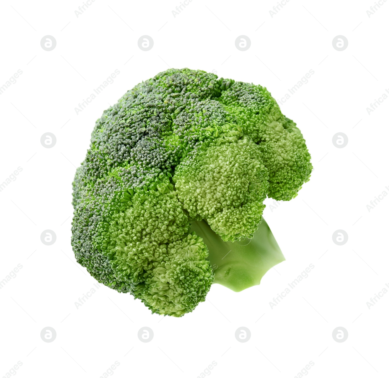 Photo of Fresh raw green broccoli isolated on white