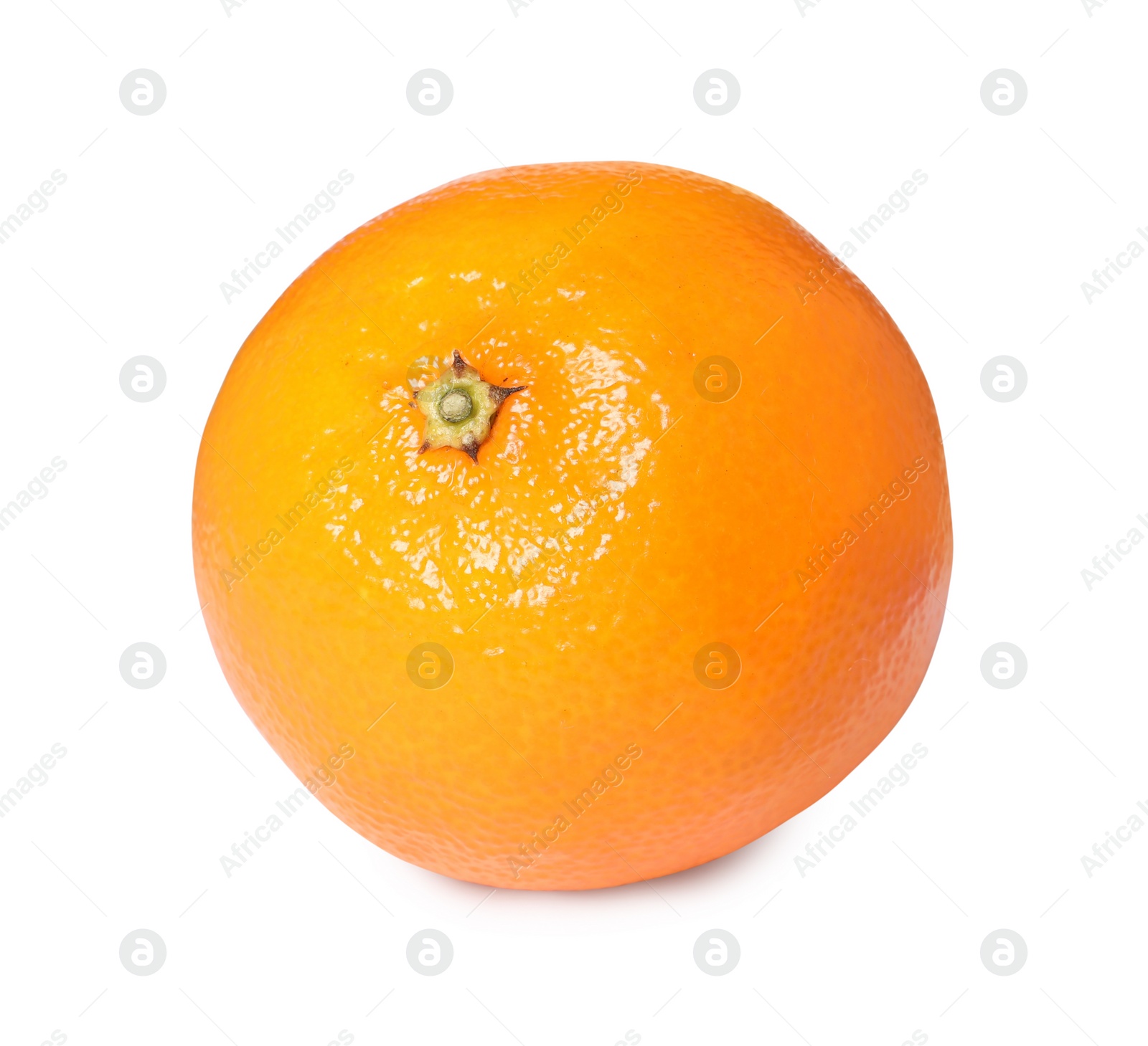 Photo of Fresh ripe juicy tangerine isolated on white