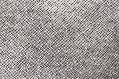 Closeup view of silver fabric as background