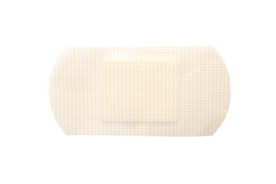 Photo of Medical sticking plaster isolated on white. First aid item