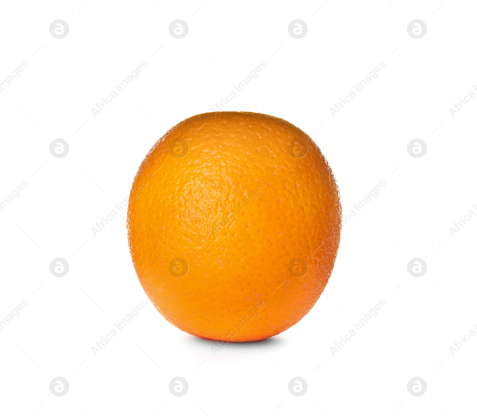 Photo of Fresh ripe orange isolated on white. Citrus fruit