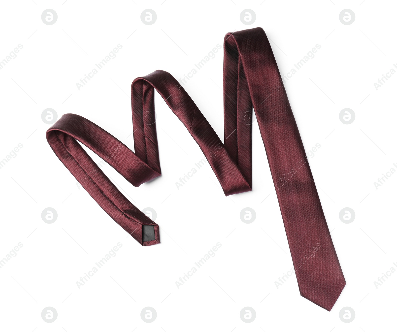 Photo of Stylish color male necktie isolated on white