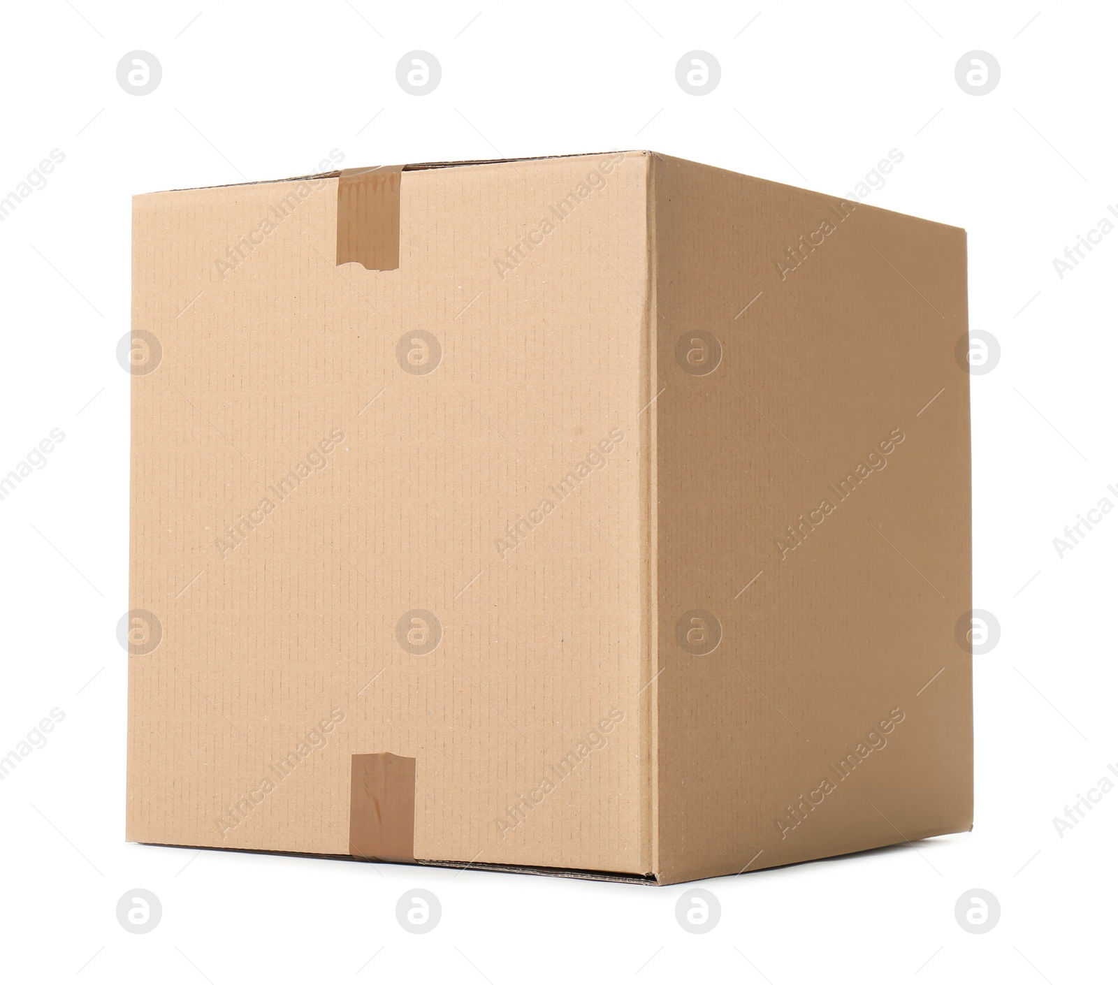 Photo of Cardboard box on white background