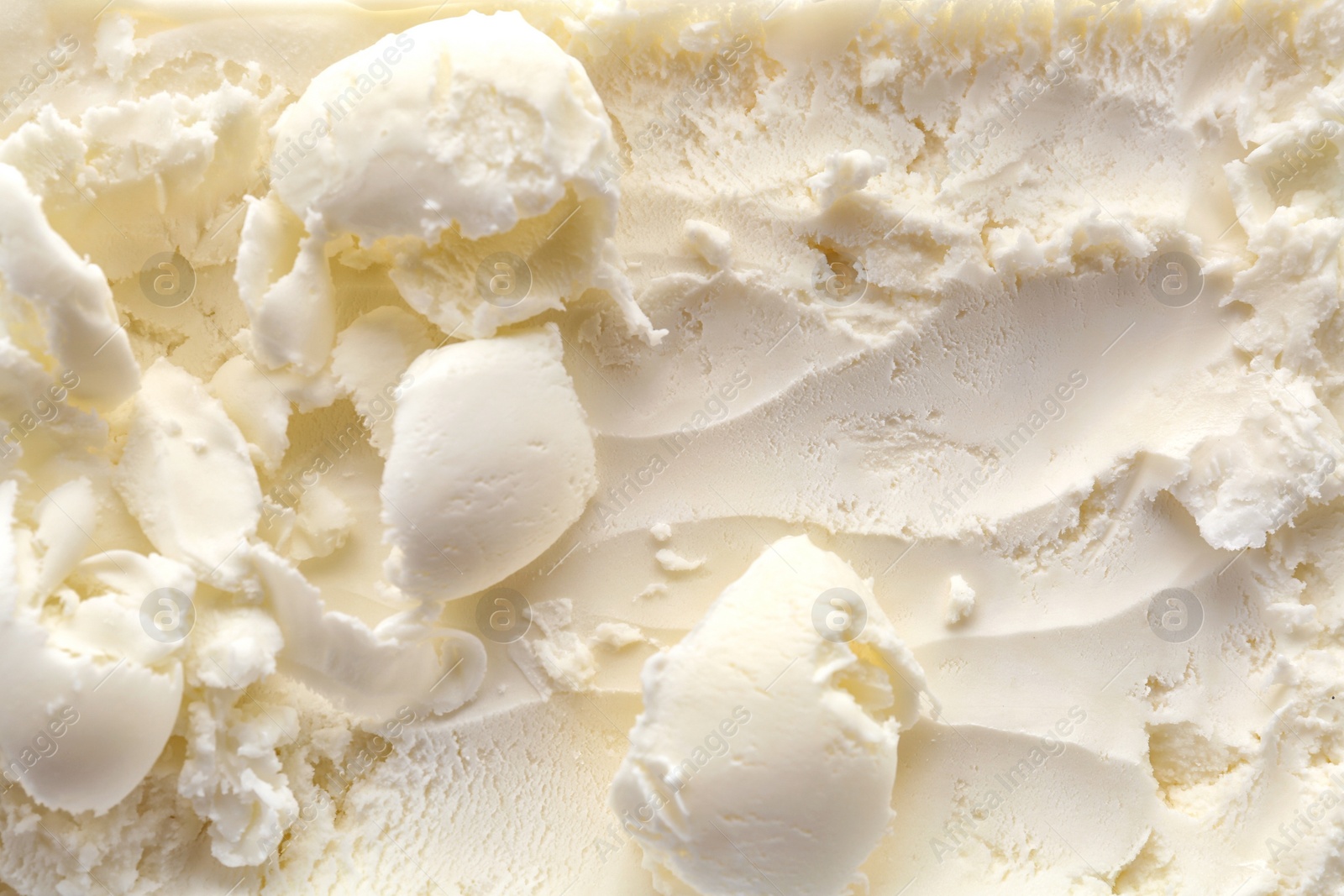 Photo of Tasty vanilla ice cream as background