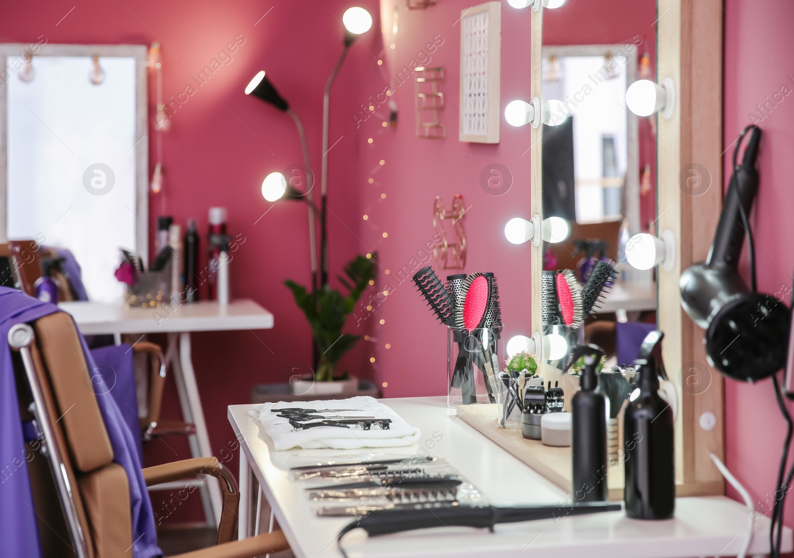 Photo of Hairdresser's workplace in salon