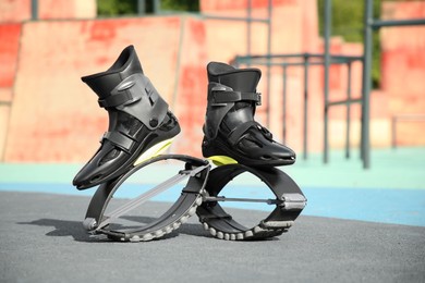 Photo of Stylish kangoo jumping boots in workout park