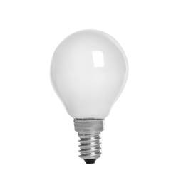 New light bulb for lamp on white background