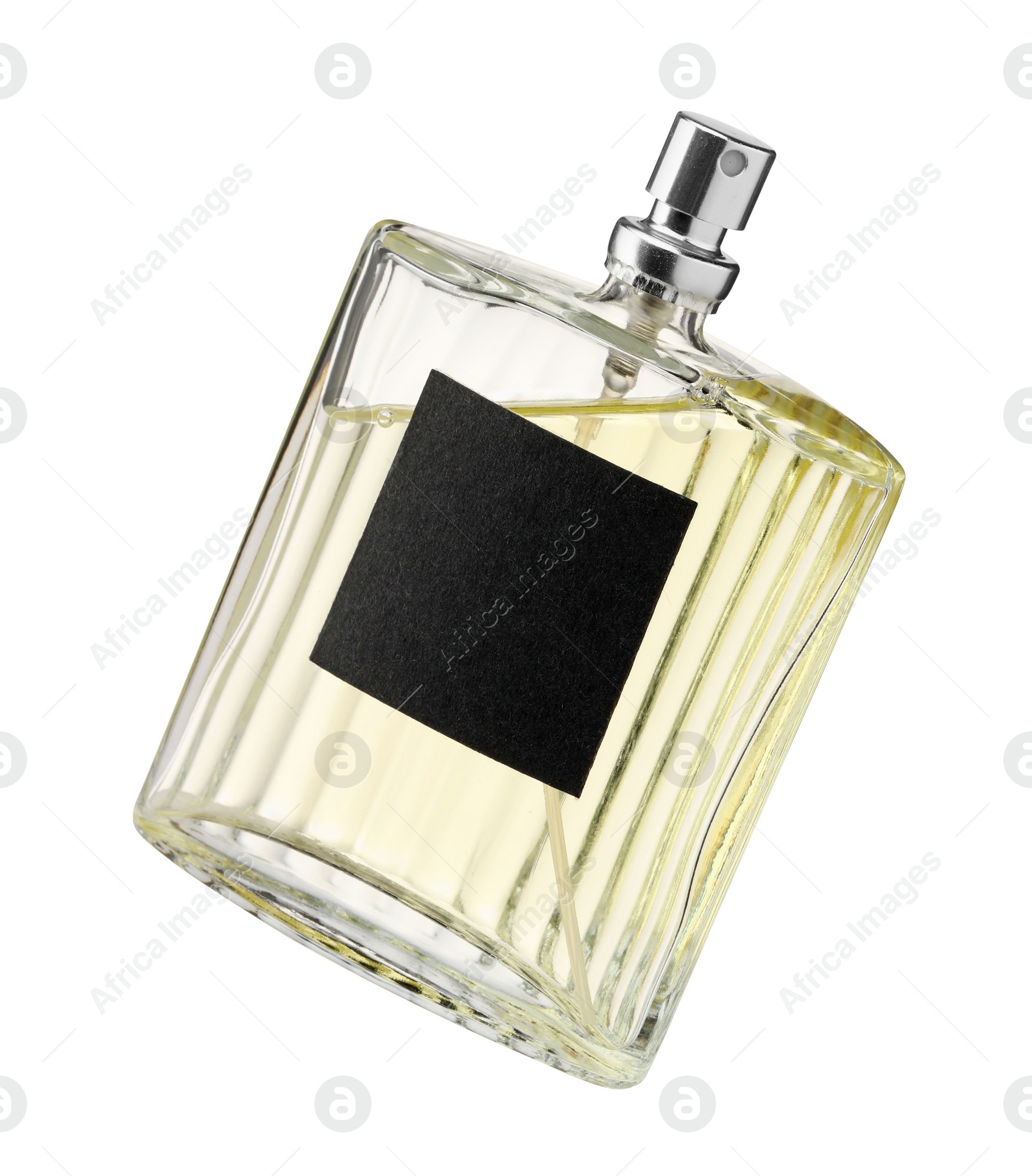 Photo of Luxury perfume in bottle isolated on white