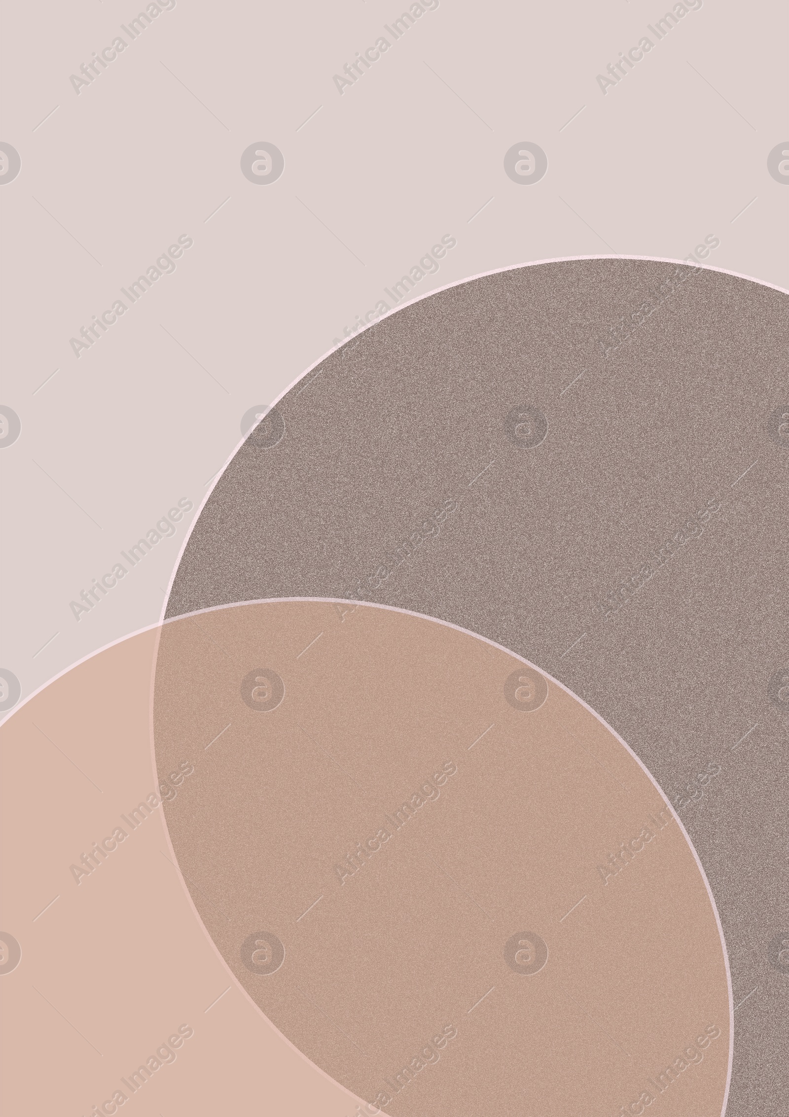 Illustration of Beautiful abstract image with two circles in different colors 