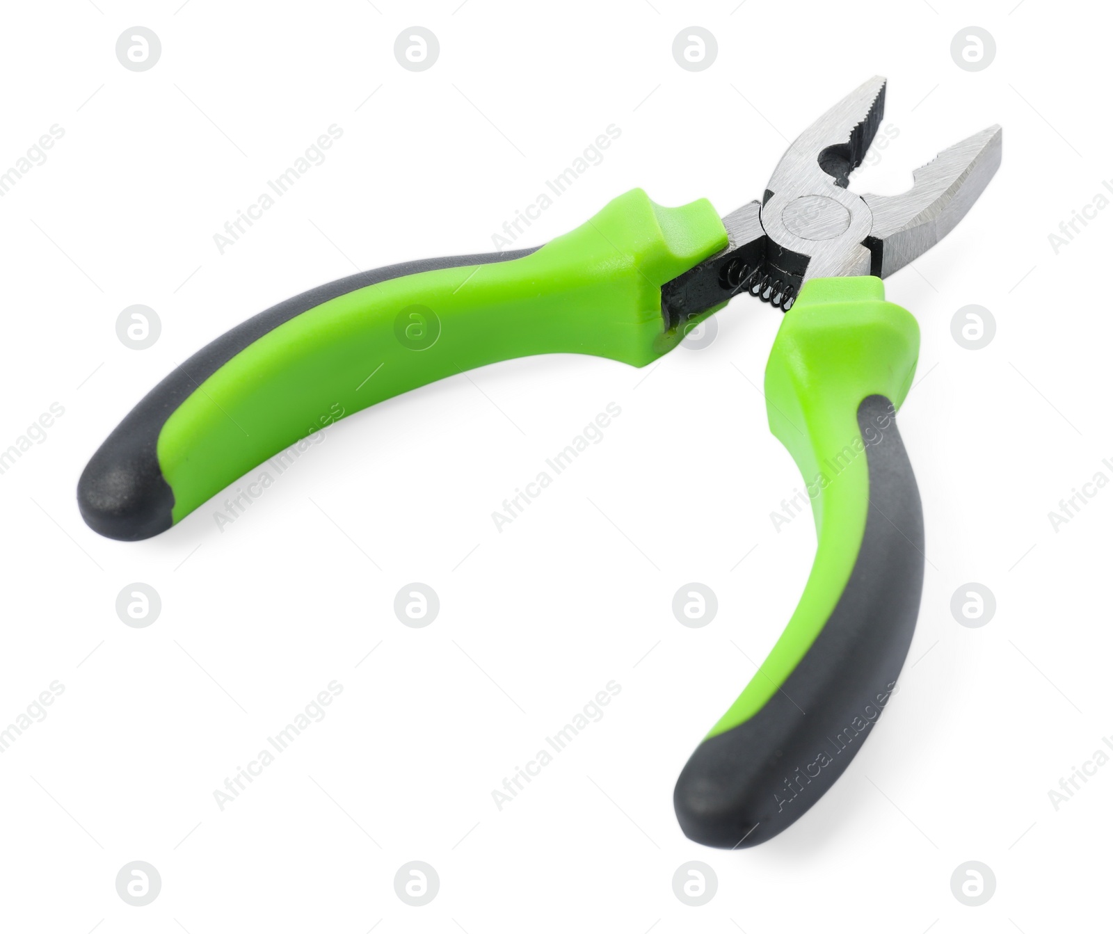 Photo of One combination pliers isolated on white. Construction tool