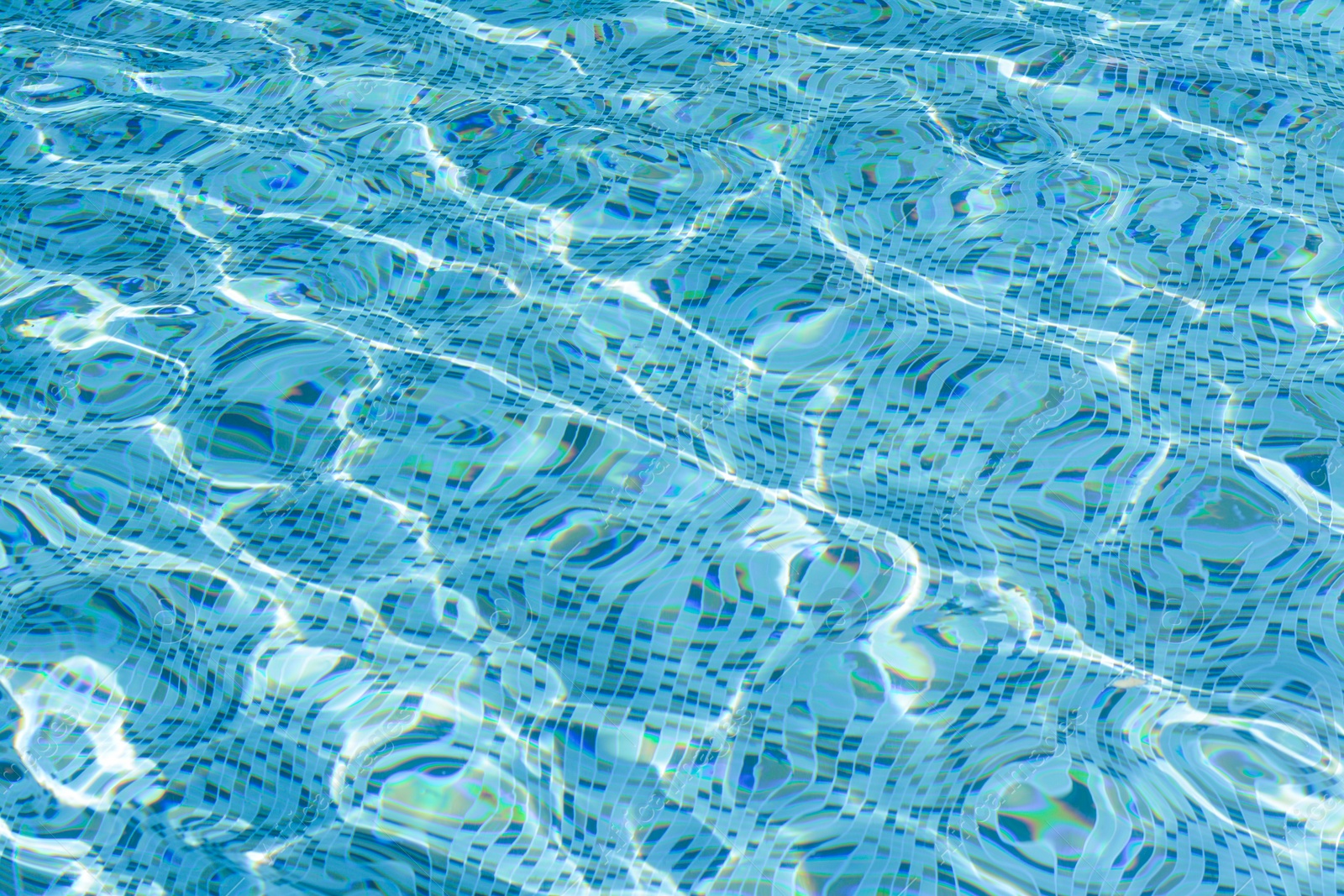 Photo of Rippled water in swimming pool as background