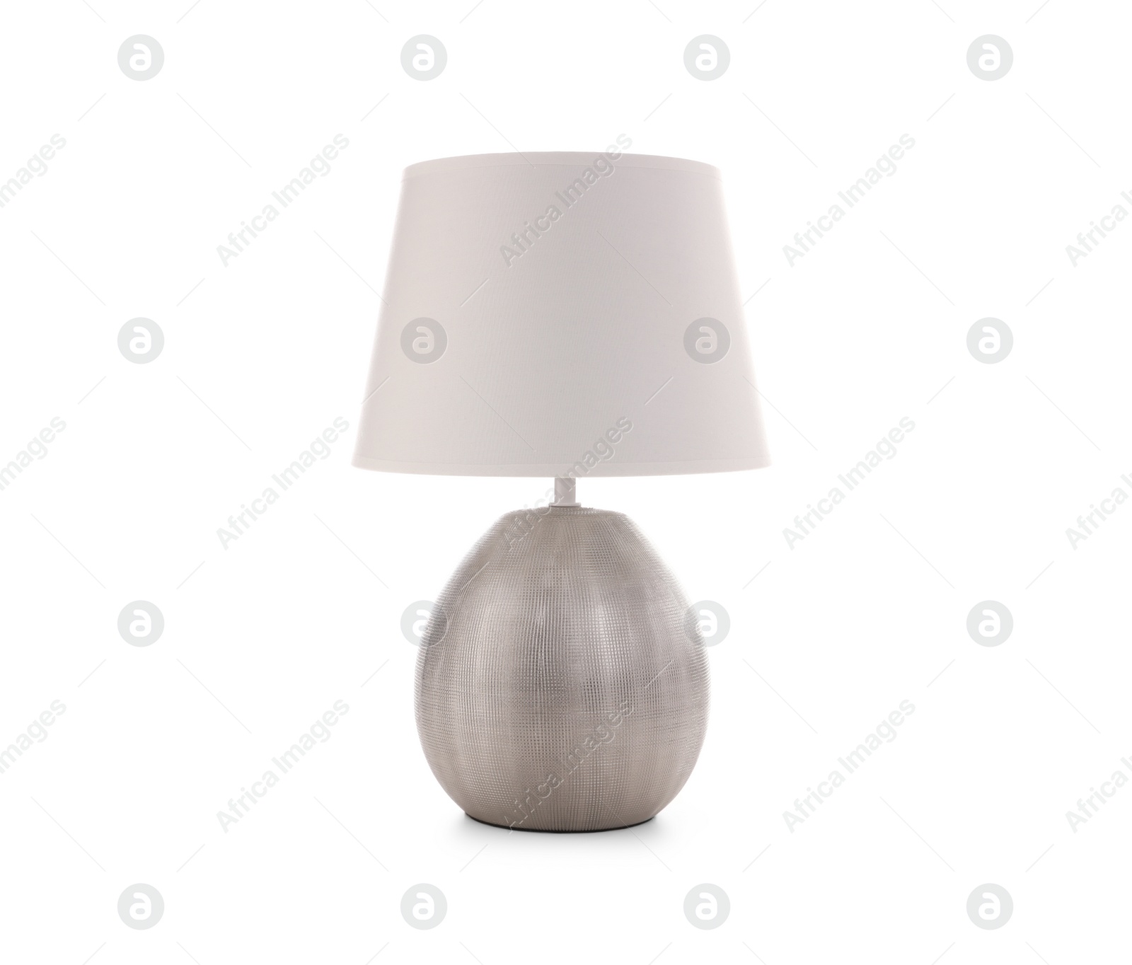 Photo of Stylish new night lamp isolated on white