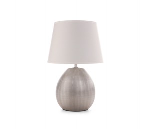 Photo of Stylish new night lamp isolated on white