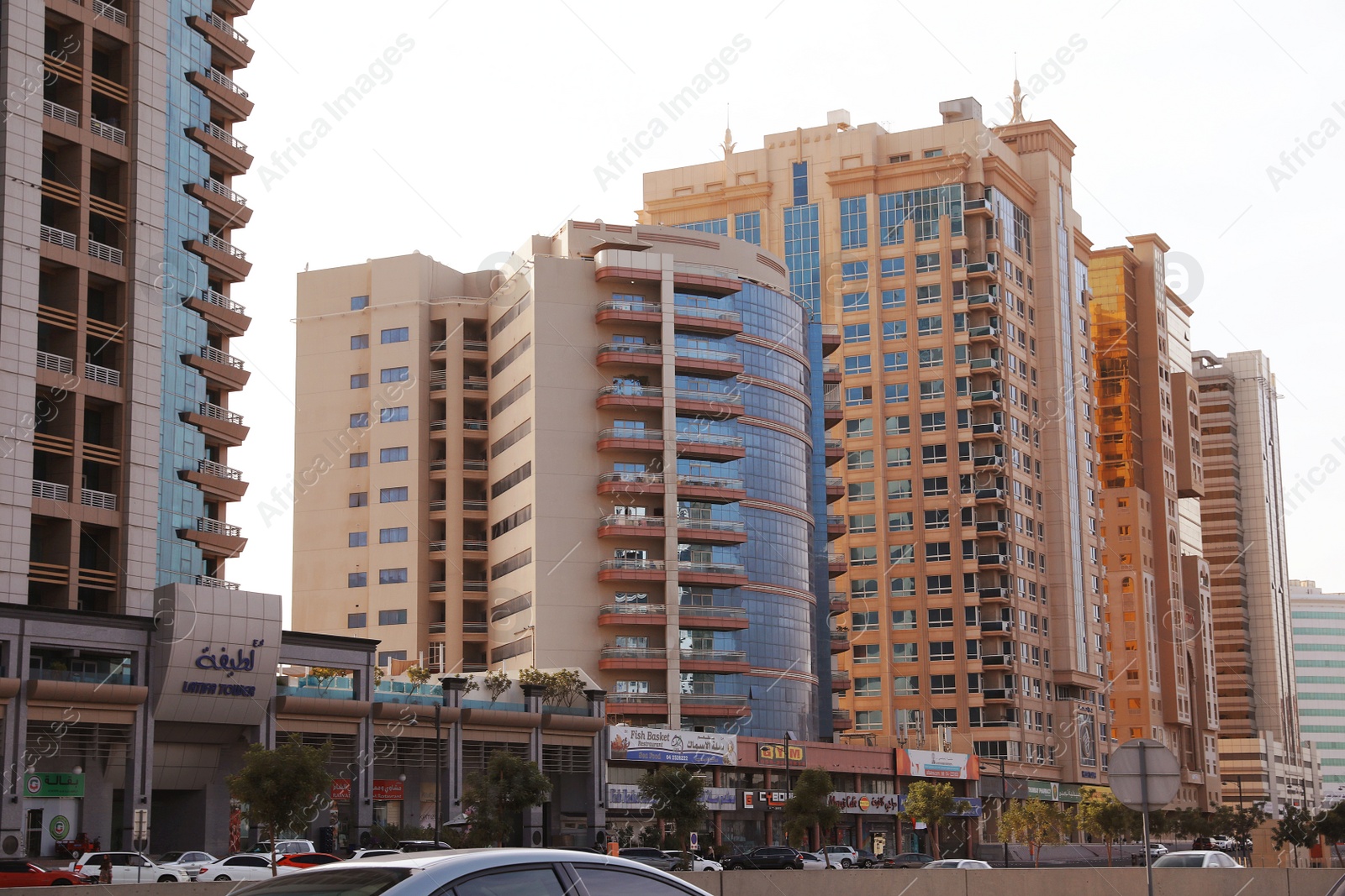 Photo of DUBAI, UNITED ARAB EMIRATES - NOVEMBER 06, 2018: Cityscape with modern buildings