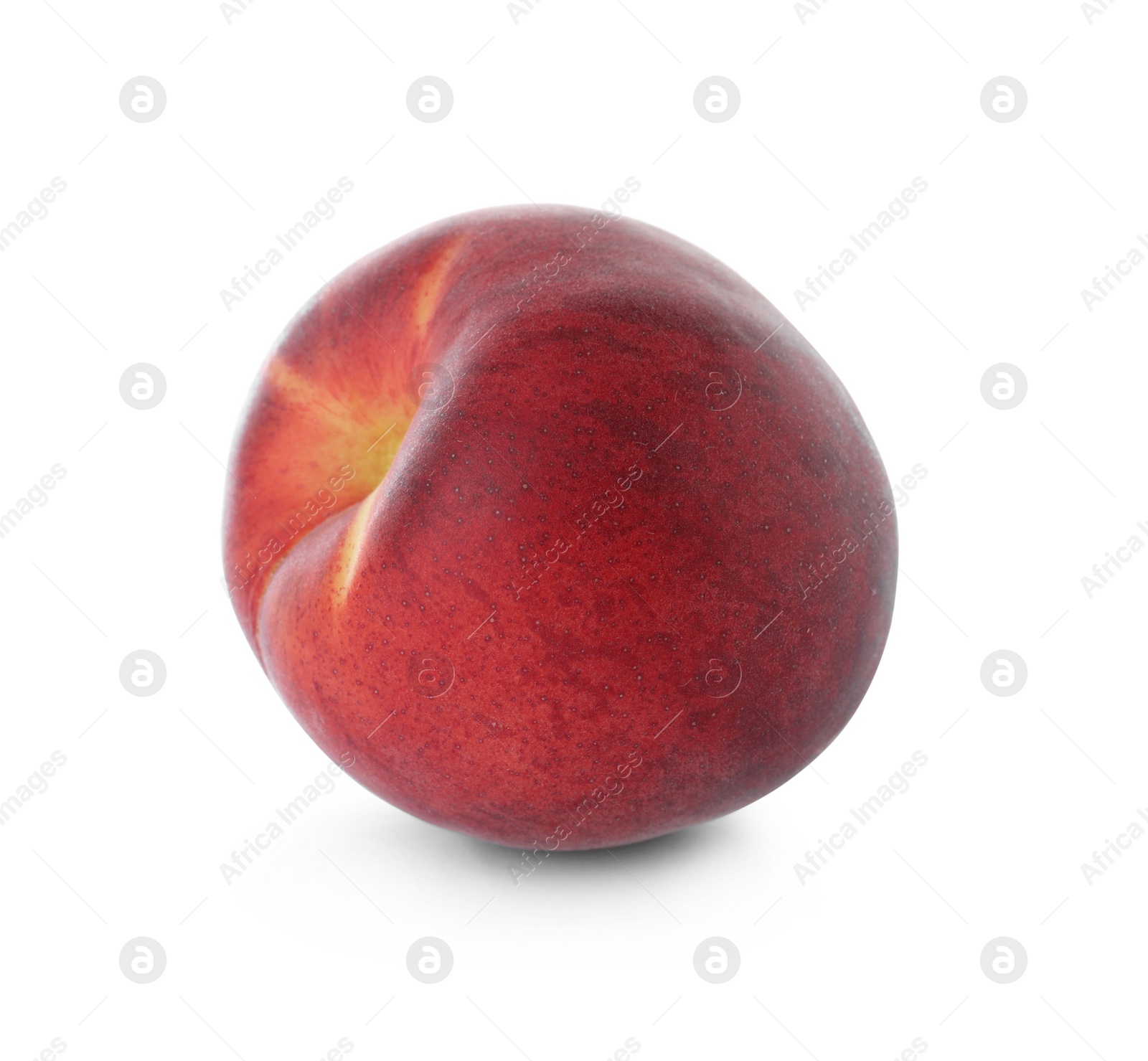 Photo of Delicious ripe sweet peach isolated on white