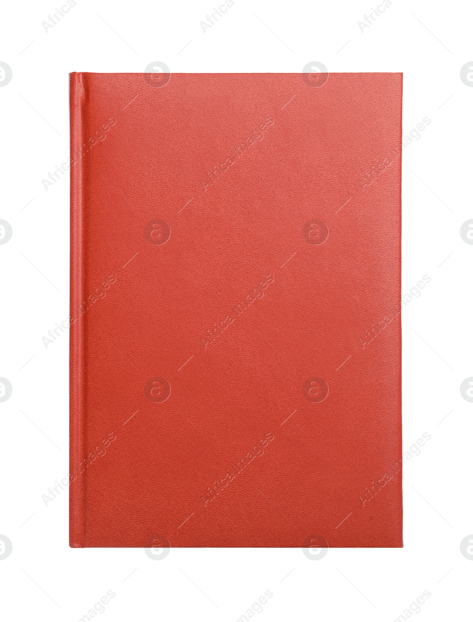 Photo of Stylish notebook isolated on white, top view. School stationery