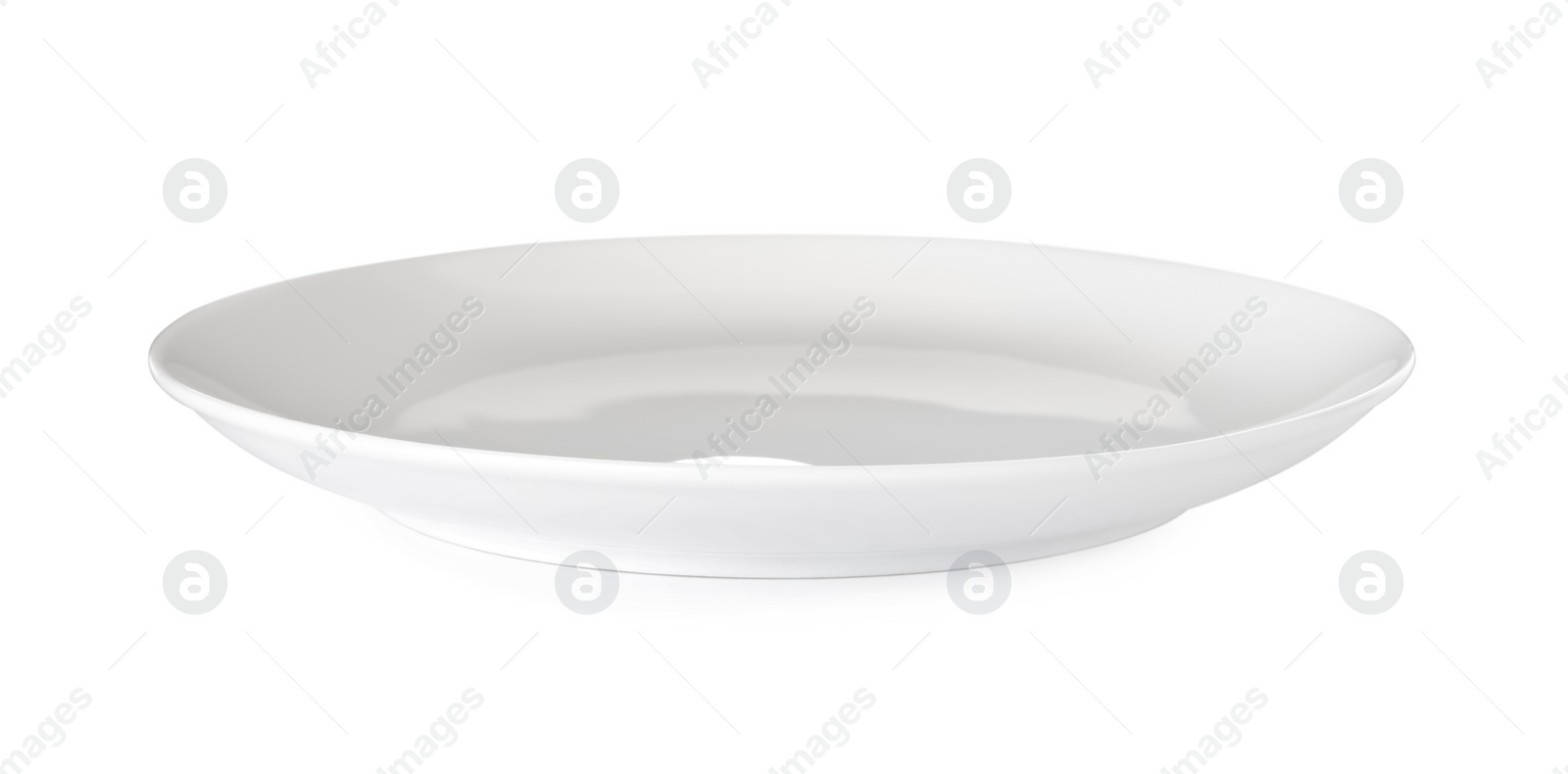 Photo of Empty clean ceramic plate isolated on white
