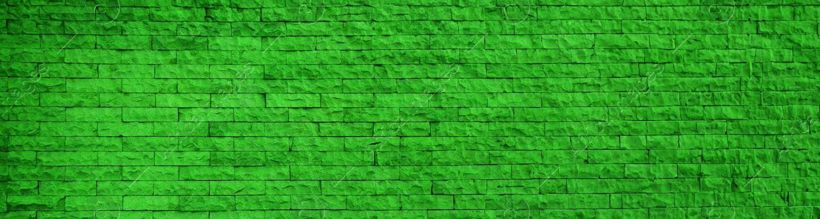 Image of St. Patrick day. Green brick wall as background. Banner design