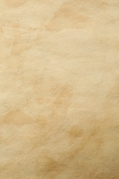Texture of old paper as background, top view
