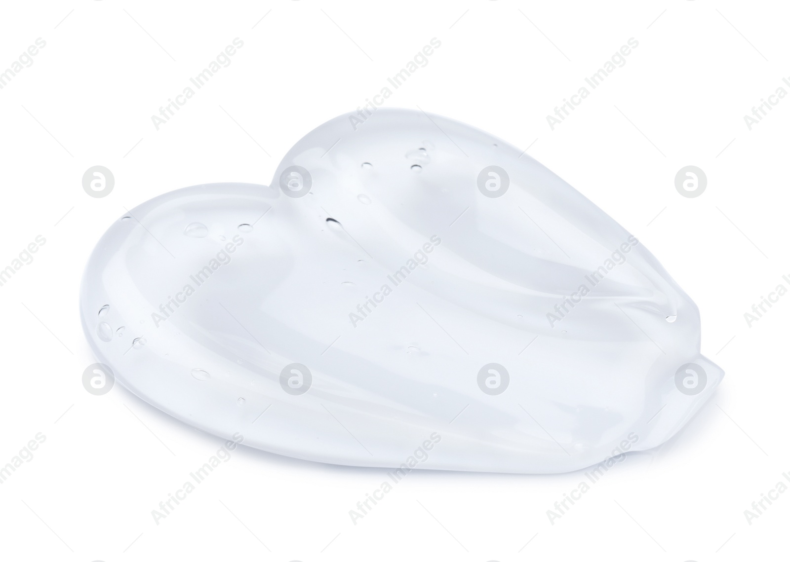 Photo of Sample of transparent cosmetic gel on light background