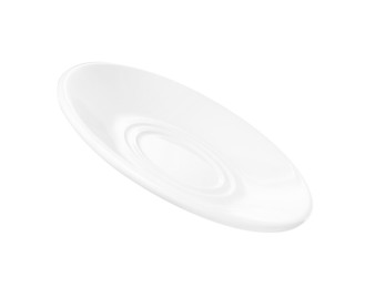 Ceramic plate isolated on white. Cooking utensil