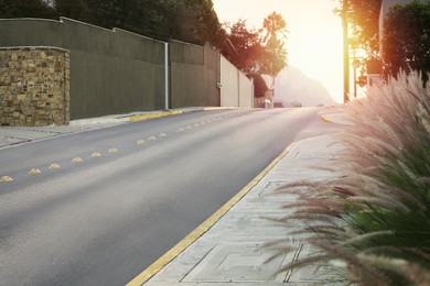 Photo of Beautiful view of asphalt road in city